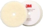 Perfect-It 3M Random Orbital Coarse Wool Compounding Pad, 5"/130mm, White, PN34120,