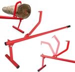 Relaxdays F&auml;llheber, Wendehaken, 40 cm Baumst&auml;mme | pulverbeschichteter Stahl,