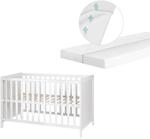 roba 2 in 1 Babybett 60 x 120 cm + safe asleep Matratze - Gitter- & Beistellbett