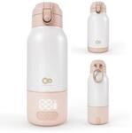 Kinderkraft GAJA Mobiler Flaschenw&auml;rmer 2-in-1 Thermoskanne 500 ml, erw&auml;rmt...