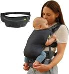 Infantino Fold & Go 2-in-1-Babytrage, Kompakt & Leicht, Verstellbar, f&uuml;r Babys mit
