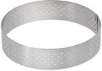 de Buyer - Runder Tortenring VALHORNA aus perforiertem Edelstahl - Durchmesser 6,5