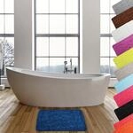 MSV - Mikrofaser-Badematte &bdquo;Pebble - Saugf&auml;hig und rutschfest - 50 x 80 cm -