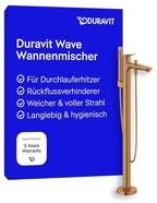 Duravit Wave Wannenarmatur bodenstehend f&uuml;r 2 Verbraucher mit Umstellventil,