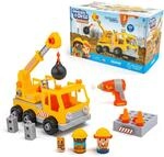 Learning Resources Design & Drill Schrauberkumpel Kran, Spielzeug zum