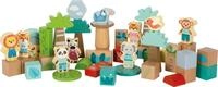 small Foot Holzbausteine &bdquo;Jungle Friends aus FSC&reg; 100%-zertifiziertem Holz,