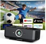 Estelle Smart Beamer 4K mit 64GB Speicher, Integriertem Akku, Android 12 | Mini