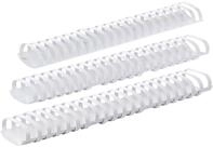GBC 4028207 Kunststoff-Binder&uuml;cken (21 Ringe, 450 Blatt, A4,51mm),50St&uuml;ckwei&szlig;
