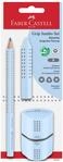 Faber-Castell - Schreibset Jumbo Grip Sky Blue, 3-teilig | Mit Jumbo Bleistift...
