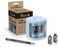 Peach elektrischer Anspitzer - Blau - Spitzer f&uuml;r dicke und d&uuml;nne Stifte 
