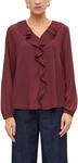 s.Oliver Damen Bluse &ndash; Crinkle-Chiffon, V-Ausschnitt, Regular Fit
