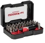 GEDORE red Bit-Box 1/4' 32-teilig / 6-kant SW 3 4 5 1/4' Schlitz 0,6x4,5 1,0x5,5