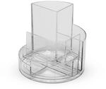 MAUL Stiftek&ouml;cher transparent MAULrundbox glasklarer Organizer 6 F&auml;cher |...