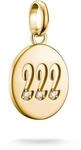 THOMAS SABO Charm Club Connect Charm-Anh&auml;nger Engelzahl mit Steinen 18k Vergoldung