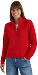 Cecil Damen 3018128 Langarm Pullover mit Stehkragen und Zipper