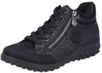Rieker 59500-00 Schn&uuml;rstiefel Synthetik Damen in schwarz-Kombi