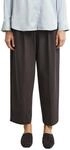 COMMA Damen Hose &ndash; Wide Leg mit Nadelstreifen und G&uuml;rtel