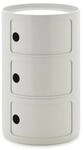 Kartell Componibili Big, Container 3-f&auml;cher, Durchmesser 42 cm, Weiss