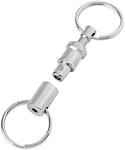 Wedo 26251526 Schl&uuml;sselhalter (aus vernickeltem Metall, trennbar in 2