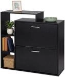 Relaxdays Schuhschrank, platzsparend, Flur, Diele, Ankleidezimmer, schwarz |...
