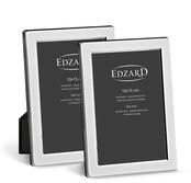 EDZARD Bilderrahmen Salerno 2er-Set (10x15 cm) versilbert anlaufgesch&uuml;tzt 