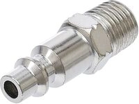 BGS 7057 | Druckluft-Stecknippel | 6,3 mm (1/4") Au&szlig;engewinde | USA /...
