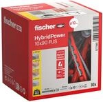 fischer HybridPower 10 x 90 FUS, D&uuml;bel f&uuml;r h&ouml;chste Tragf&auml;higkeit und...