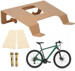 Relaxdays Fahrrad Wandhalterung, bis 30 kg, HBT: 9,5x35x30,5 cm, Farbe | Ablage...