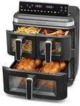 GOURMETmaxx FryUp3 Vertikale Hei&szlig;luftfritteuse 3 Kammern | Airfryer XXL mit 3