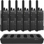 Cobra PX650 Professionelle Walkie-Talkies (6er-Pack) &ndash; Wiederaufladbare