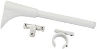 Universal Tr&auml;ger 1- und 2-Lauf f&uuml;r &Oslash; 20 mm wei&szlig;
