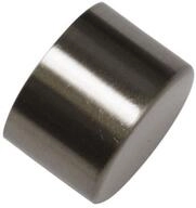 Gardinia Endknopf, aluminum, Edelstahl-Optik, Windsor Classic, 2