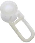 GARDINIA Rollringe f&uuml;r Vorhangschienen/U-Schienen, U-Rollring, Kunststoff,...