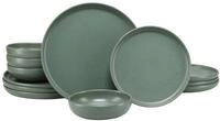 CreaTable, 25480, Serie Uno Green, 12-teiliges Geschirrset f&uuml;r 4 Personen,...