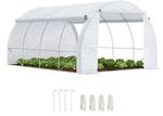 Outsunny Gew&auml;chshaus Foliengew&auml;chshaus mit UV-Schutz, 3,97 x 3 x 2 m...