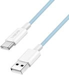 USB 2.0 Typ-C Anschlusskabel, A (Stecker) zu C (Stecker) mit Nylon-Ummantelung,...