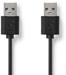 Nedis USB-Kabel | USB 2.0 | USB-A Stecker | 480 Mbps | schwarz | Vernickelt |...