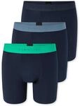 Schiesser Herren 3 Pack Boxershorts enganliegend mit l&auml;ngerem Bein - 95/5