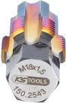 KS Tools 150.2543 Gewindeschneider mit F&uuml;hrungsbolzen f&uuml;r Lambdasonden,...