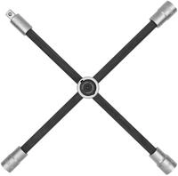 KS Tools 518.1154 Rad-Kreuzschl&uuml;ssel mit Gleitgelenk f&uuml;r PKW, 1/2"x17x19x21mm