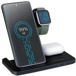 Grundig 3-in-1 Kabellose Ladestation f&uuml;r Apple Watch und iPhone &ndash; Qi Ladeger&auml;t