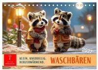 Waschb&auml;ren - Klein. Knuddelig. Herzerw&auml;rmend. (Tischkalender 2027 DIN A5...