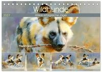 Wildhunde. Afrikas erfolgreiche J&auml;ger (Tischkalender 2027 DIN A5 quer),...