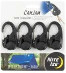Nite Ize NCJ-01-4R3 CamJam Cord Tightener Karabiner, Kordelspanner, 4er-Pack