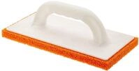 Connex Reibebrett 14 x 28 cm Schwamm - wei&szlig;/orange - mit Schwammgummi-Auflage...