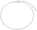 Amor Fu&szlig;kette 925 Sterling Silber Damen Sommerschmuck, 22+5 cm, Kommt in Schmuck