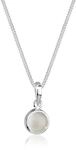 Elli Halskette Damen Anh&auml;nger Rund mit Mondstein 925 Sterling Silber