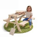 roba Kindersitzgarnitur &bdquo;Play for 4 Outdoor+ mit 2 Spielwannen &ndash; Sitzgruppe aus