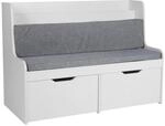 Relaxdays Kinderbank mit Stauraum, HxBxT: 70 x 100 x 45 cm, Lesebank, 2...