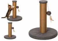 Kratzbaum - Katzenspielzeug - Kratzbaum Velvi Hellgrau - Juteseil - Gepolsterte